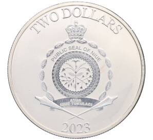 2 доллара 2023 года Ниуэ «Звездные войны — Грогу» — Фото №2