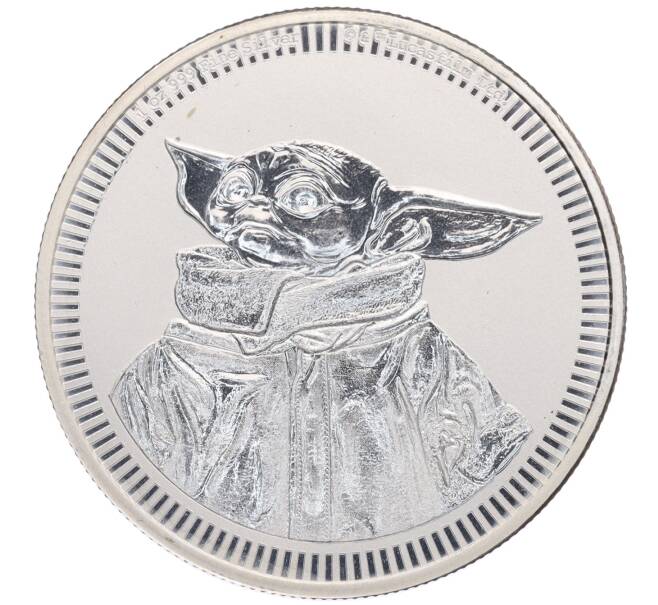 Монета 2 доллара 2023 года Ниуэ «Звездные войны — Грогу» (Артикул: K10-4129) — Фото №1