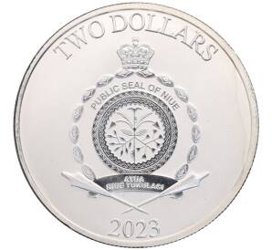 2 доллара 2023 года Ниуэ «Звездные войны — Грогу» — Фото №2