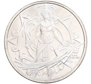 1 унция 2022 года США «Боги Ацтеков — Чальчиутликуэ (Богиня пресной воды)» — Фото №1