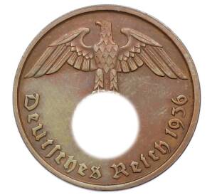 2 рейхспфеннига 1936 года D Германия — Фото №1