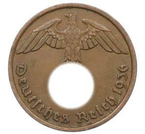 2 рейхспфеннига 1936 года D Германия — Фото №1