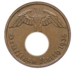 2 рейхспфеннига 1936 года D Германия — Фото №1