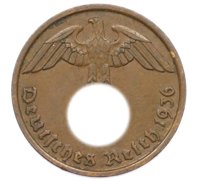 Монета 2 рейхспфеннига 1936 года D Германия (Артикул: K10-4169) — Фото №1