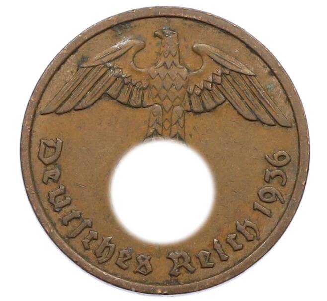 Монета 2 рейхспфеннига 1936 года A Германия (Артикул: K10-4173) — Фото №1