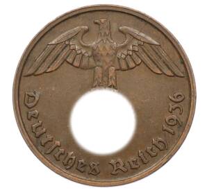 2 рейхспфеннига 1936 года D Германия — Фото №1