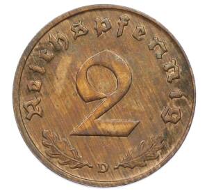 2 рейхспфеннига 1936 года D Германия — Фото №2