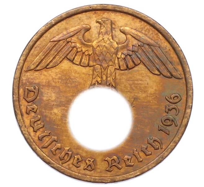 Монета 2 рейхспфеннига 1936 года A Германия (Артикул: K10-4180) — Фото №1