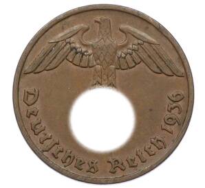 2 рейхспфеннига 1936 года F Германия — Фото №1