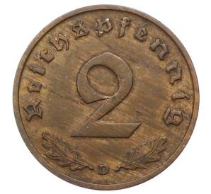 2 рейхспфеннига 1936 года D Германия — Фото №2