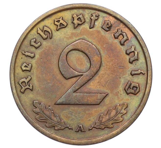 Монета 2 рейхспфеннига 1936 года A Германия (Артикул: K10-4192) — Фото №2