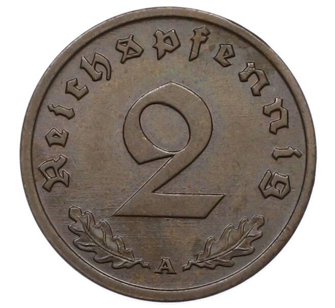 Монета 2 рейхспфеннига 1936 года A Германия (Артикул: K10-4193) — Фото №2