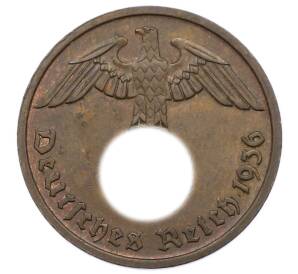 2 рейхспфеннига 1936 года D Германия — Фото №1