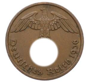 2 рейхспфеннига 1936 года D Германия — Фото №1