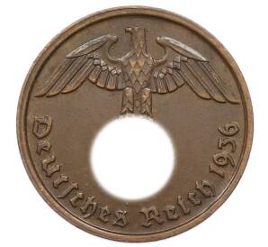 2 рейхспфеннига 1936 года D Германия — Фото №1