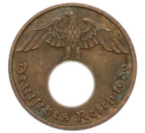 2 рейхспфеннига 1936 года D Германия — Фото №1