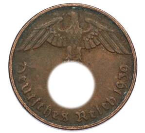 2 рейхспфеннига 1939 года G Германия — Фото №1