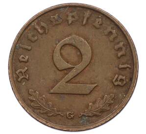 2 рейхспфеннига 1939 года G Германия — Фото №2