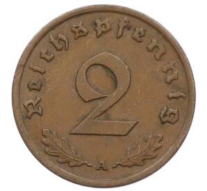 2 рейхспфеннига 1939 года A Германия — Фото №2