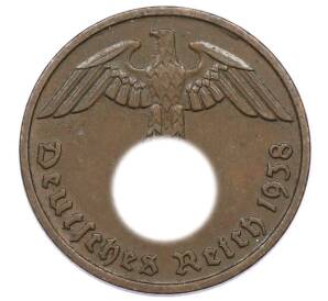 2 рейхспфеннига 1938 года D Германия — Фото №1