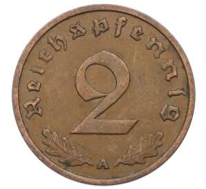 2 рейхспфеннига 1937 года A Германия — Фото №2