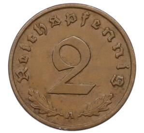 2 рейхспфеннига 1938 года A Германия — Фото №2
