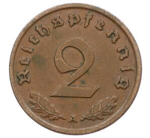 2 рейхспфеннига 1938 года A Германия — Фото №2
