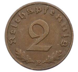 2 рейхспфеннига 1938 года E Германия — Фото №2