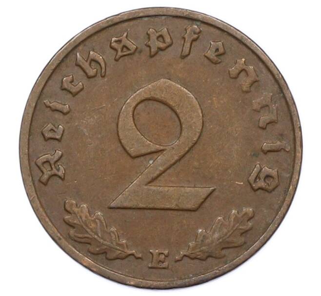 Монета 2 рейхспфеннига 1938 года E Германия (Артикул: K10-4261) — Фото №2