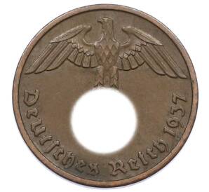 2 рейхспфеннига 1937 года F Германия — Фото №1