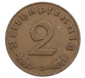 2 рейхспфеннига 1939 года B Германия — Фото №2