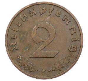 2 рейхспфеннига 1939 года F Германия — Фото №2