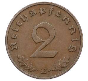 2 рейхспфеннига 1938 года E Германия — Фото №2