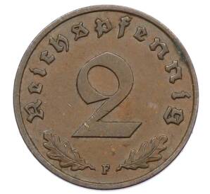 2 рейхспфеннига 1939 года F Германия — Фото №2
