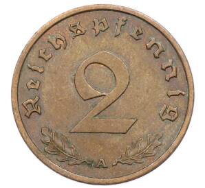 2 рейхспфеннига 1938 года A Германия — Фото №2