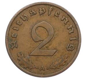 2 рейхспфеннига 1937 года A Германия — Фото №2