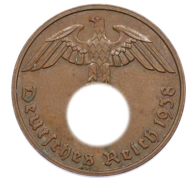 Монета 2 рейхспфеннига 1938 года E Германия (Артикул: K10-4279) — Фото №1