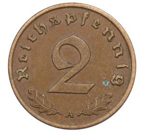 2 рейхспфеннига 1938 года A Германия — Фото №2