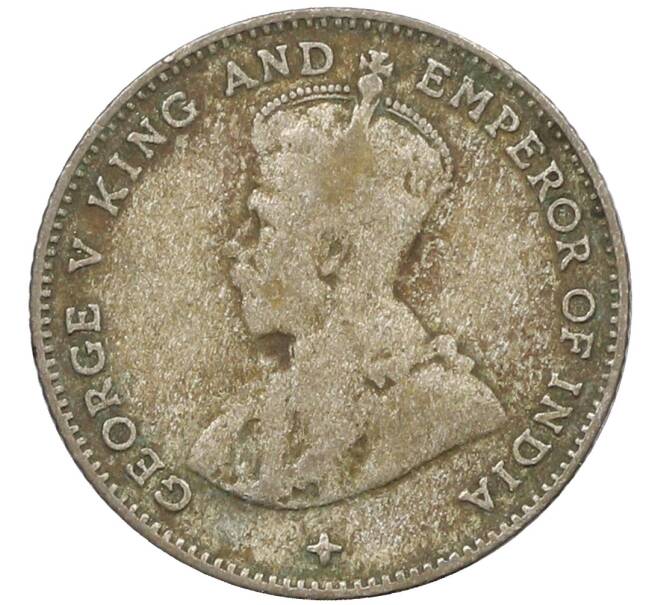 Монета 10 центов 1918 года Стрейтс Сетлментс (Артикул: K10-4317) — Фото №2