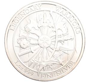 1 унция 2023 года США «Легендарные воины — Чингисхан» — Фото №2