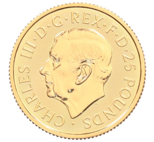 Монета 25 фунтов 2025 года Великобритания «Звери Тюдоров — Белая Борзая Ричмонда» (Артикул: K10-4161) — Фото №2