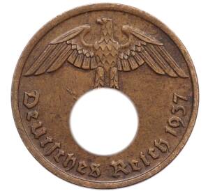 2 рейхспфеннига 1937 года D Германия — Фото №1
