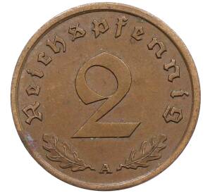 2 рейхспфеннига 1939 года A Германия — Фото №2