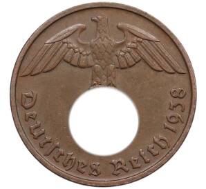 2 рейхспфеннига 1938 года D Германия — Фото №1