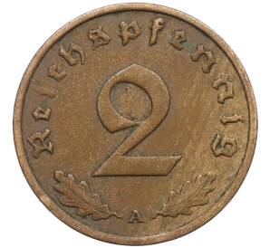 2 рейхспфеннига 1938 года A Германия — Фото №2