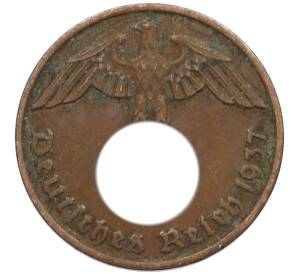 2 рейхспфеннига 1937 года A Германия — Фото №1