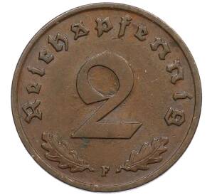 2 рейхспфеннига 1939 года F Германия — Фото №2