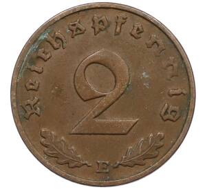 2 рейхспфеннига 1939 года E Германия — Фото №2