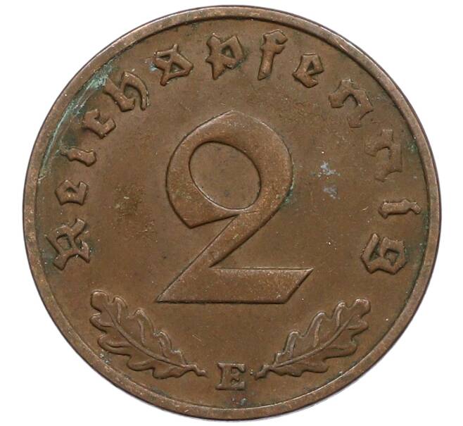 Монета 2 рейхспфеннига 1939 года E Германия (Артикул: K10-4428) — Фото №2