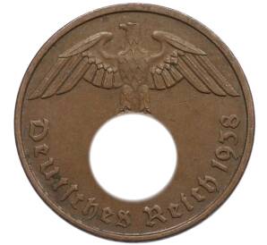 2 рейхспфеннига 1938 года E Германия — Фото №1